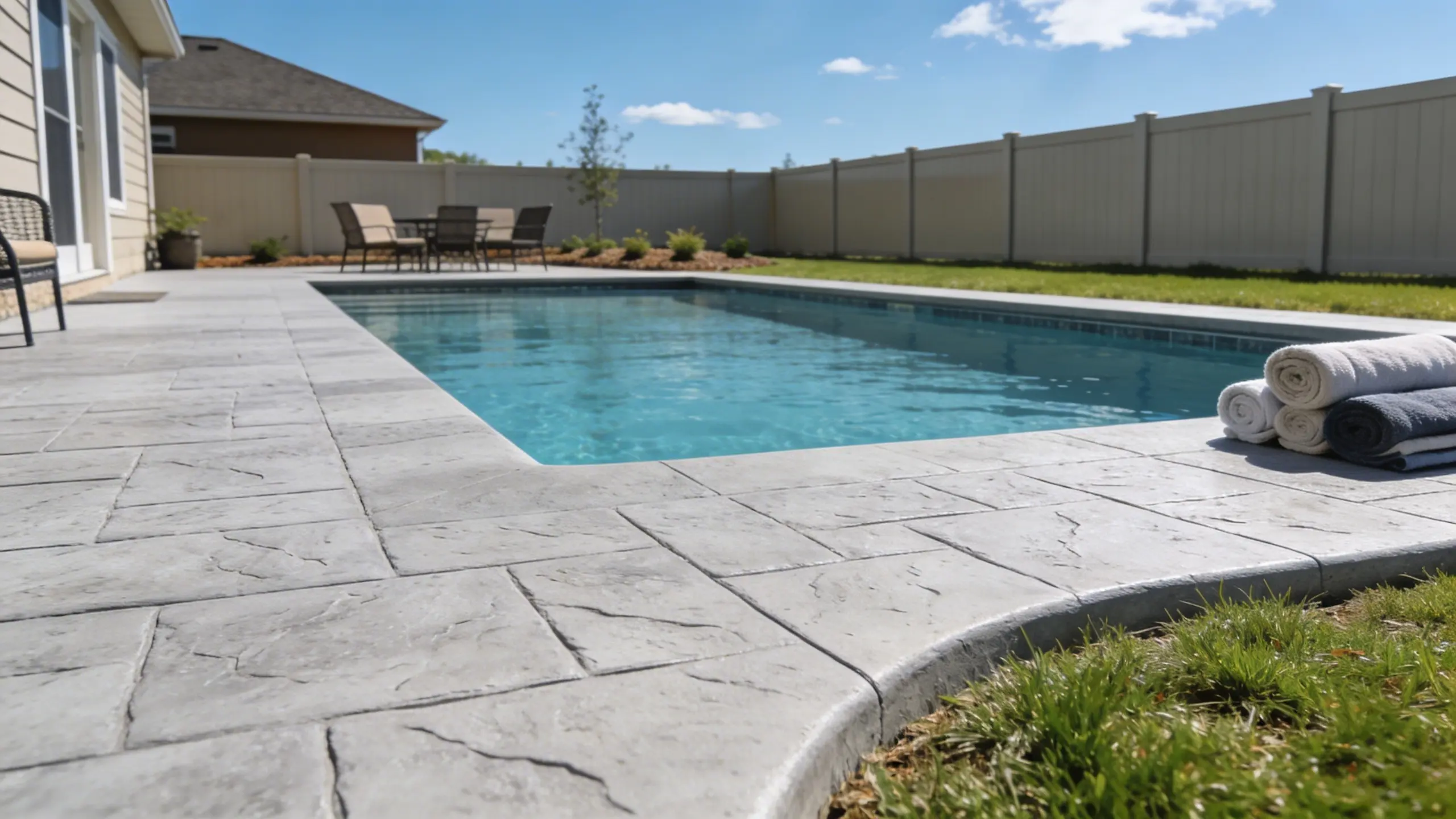 Concrete pool patio — Bolingbrook, IL